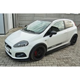 Накладки сплиттеры на пороги на Fiat Grande Punto Abarth